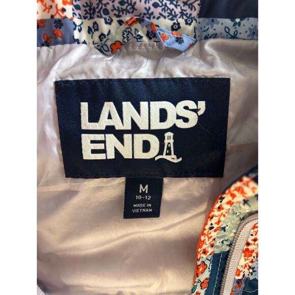 Land’s End | Patchwork Quilt Down Puffer Vest | Size Medium - Picture 4 of 5